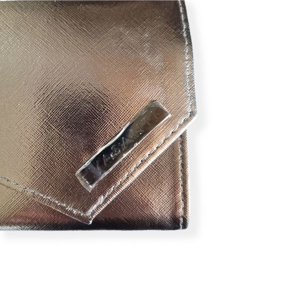 🛍2/$10 Vasanti Makeup Brushes Bag Clutch Metallic - Picture 2 of 6